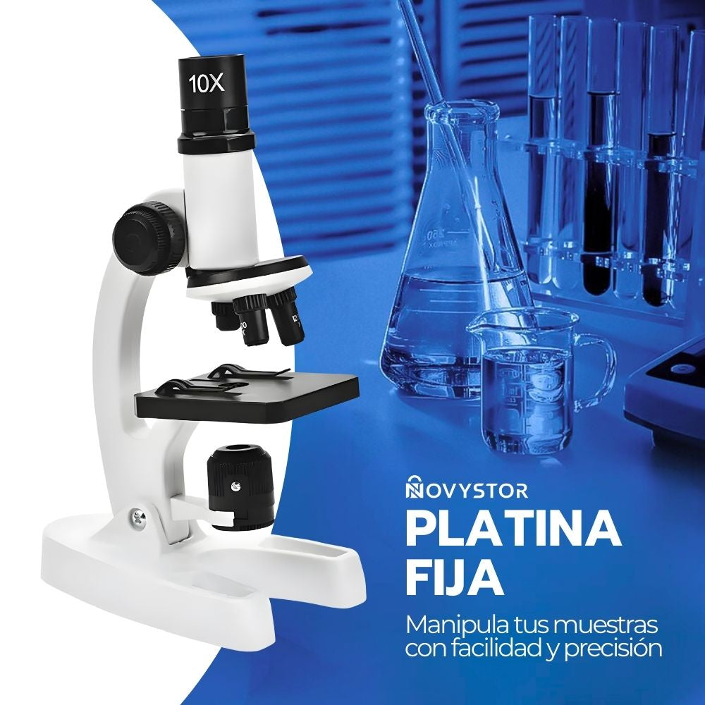 Microscopio Científico Educativo 1200X con Accesorios