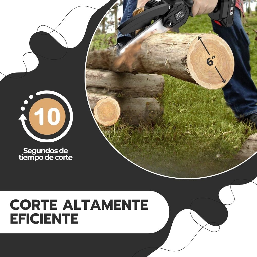 Motosierra Eléctrica Inalámbrica Portátil De 6 Pulgadas