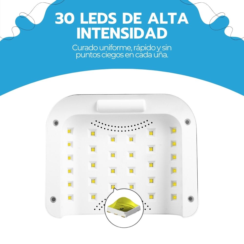 Lámpara Uñas UV/LED 120W Inalámbrica Profesional Belleza