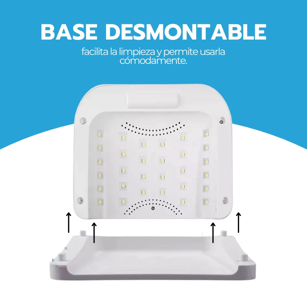 Lámpara Uñas UV/LED 120W Inalámbrica Profesional Belleza