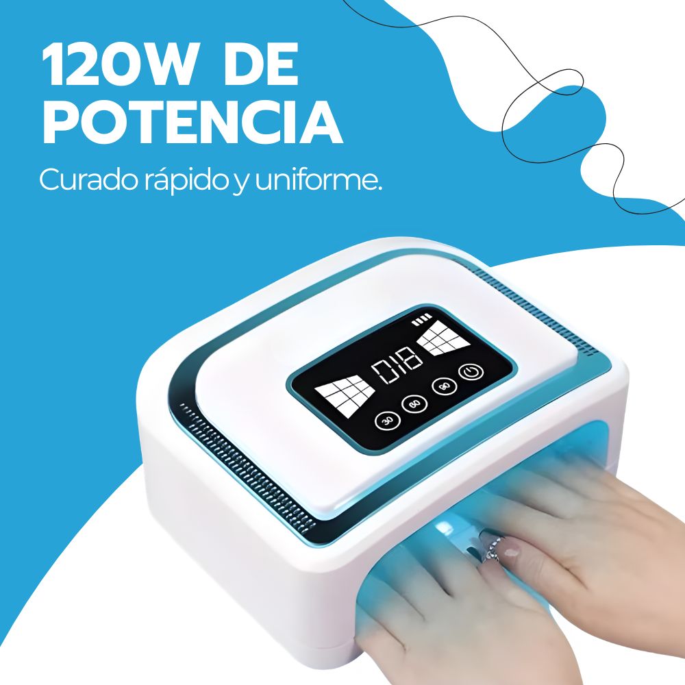 Lámpara Uñas UV/LED 120W Inalámbrica Profesional Belleza