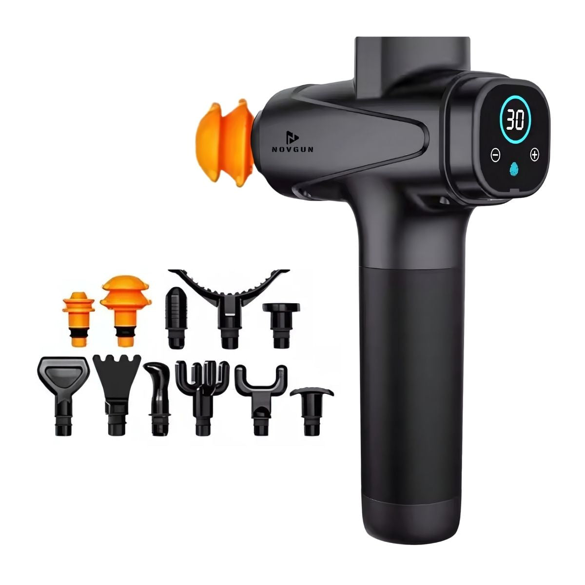 Pistola de Masajes Descontracturante Gun Kine + 11 Cabezales