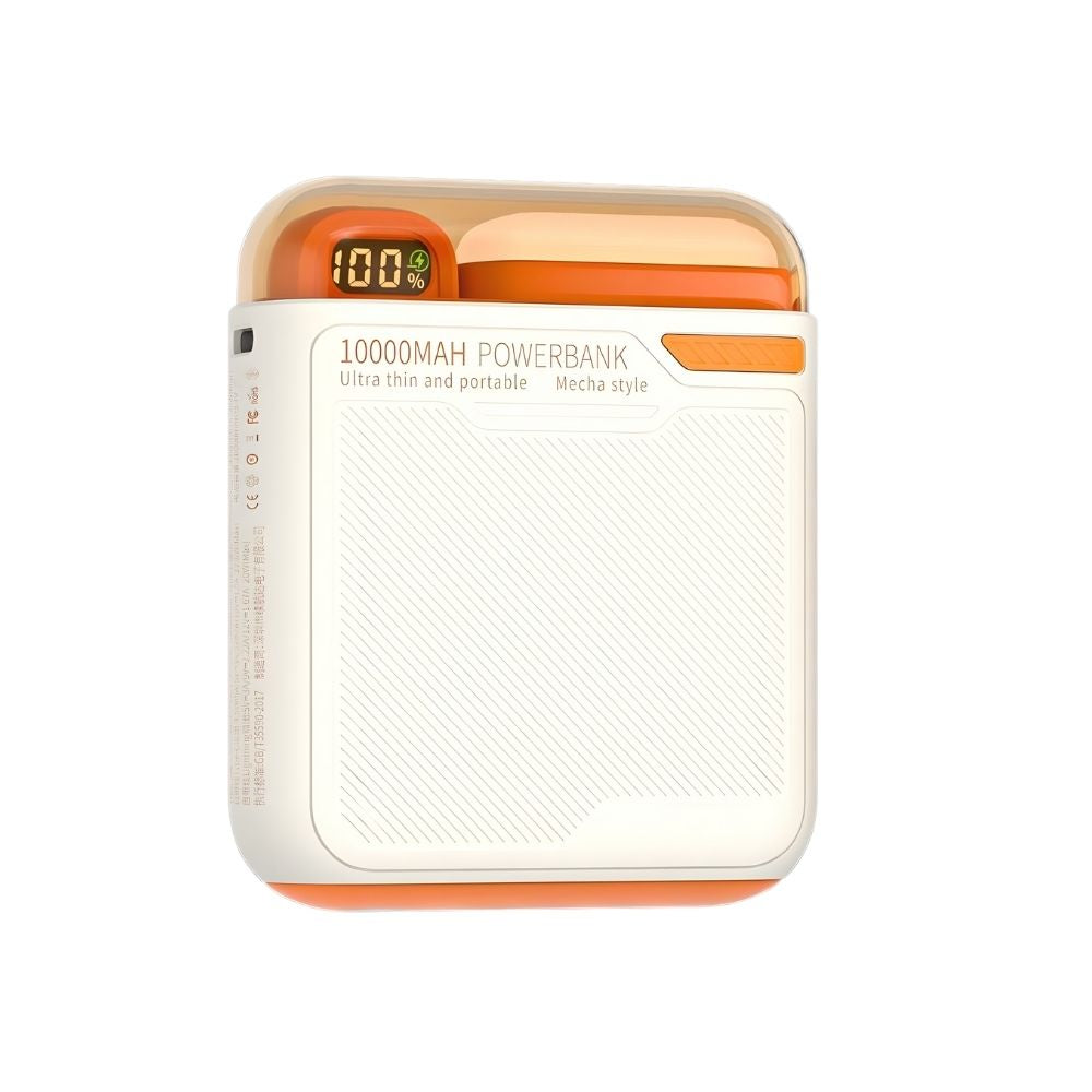 Power Bank Magnético 10000mAh de Carga Inalámbrica y Luz LED