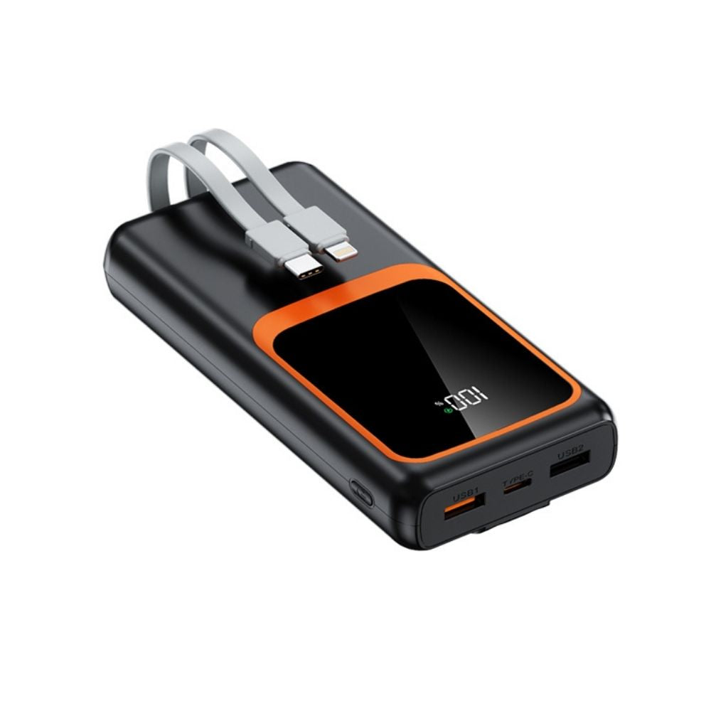 Power Bank 20000 mAh Carga Rápida USB-C con Pantalla LED