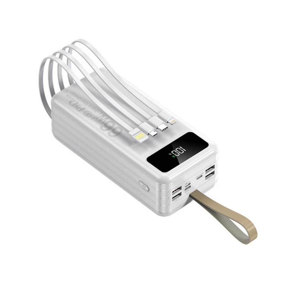 Power Bank 30000mAh Carga Rápida 66W PD Portátil USB-C