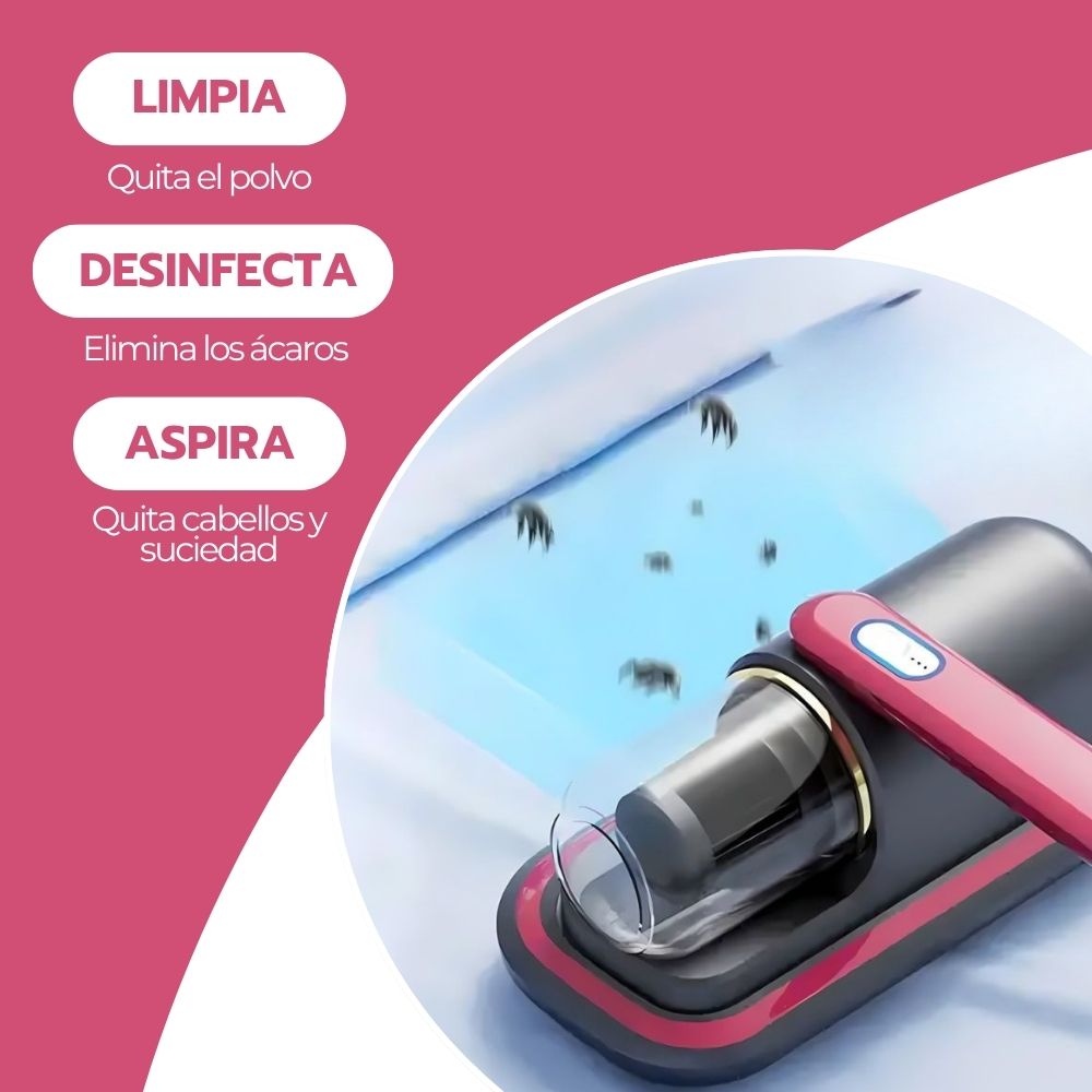 Aspiradora Inalámbrica Eliminadora de Ácaros al Vacío