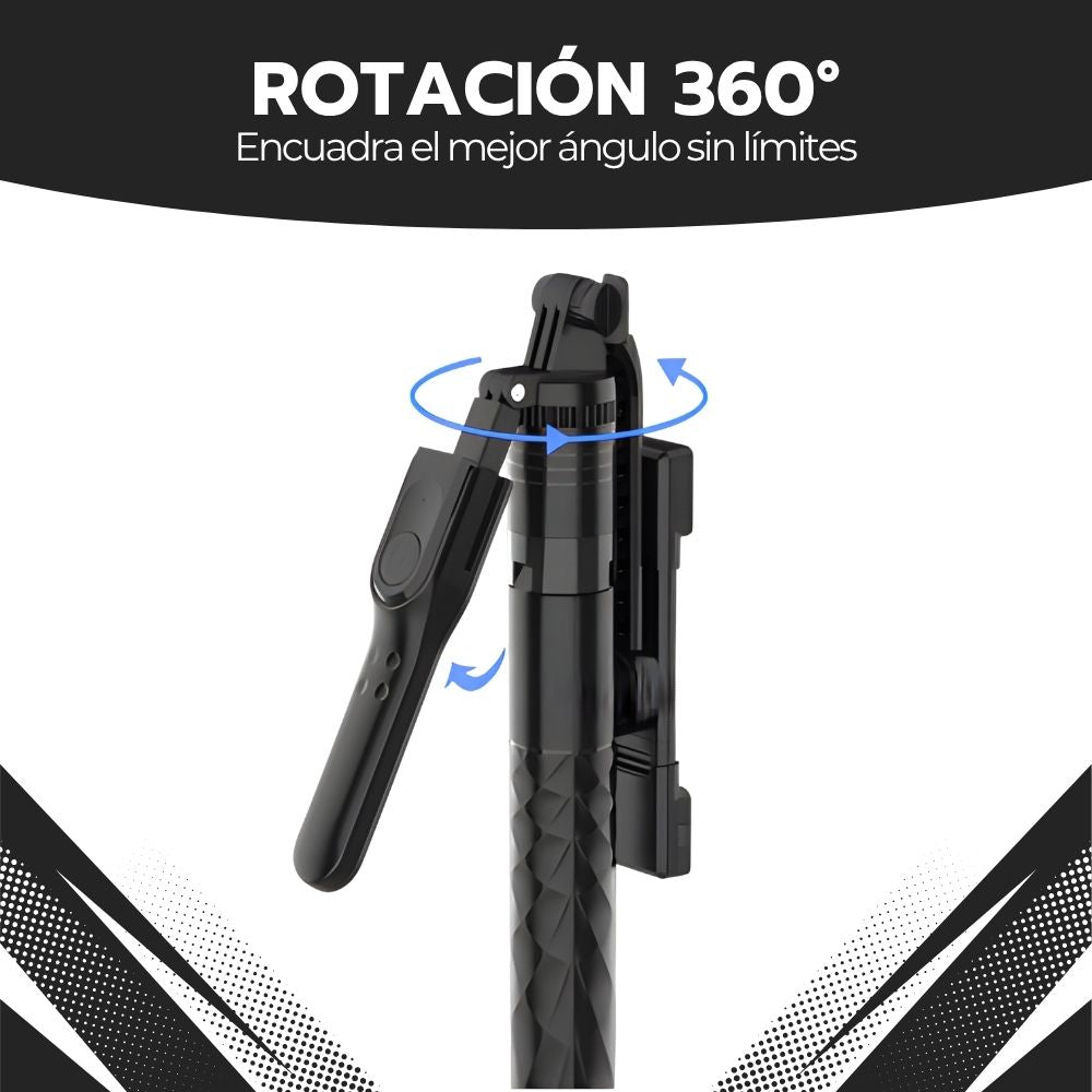 Trípode Palo Selfie Extensible 1.7m y Control Bluetooth