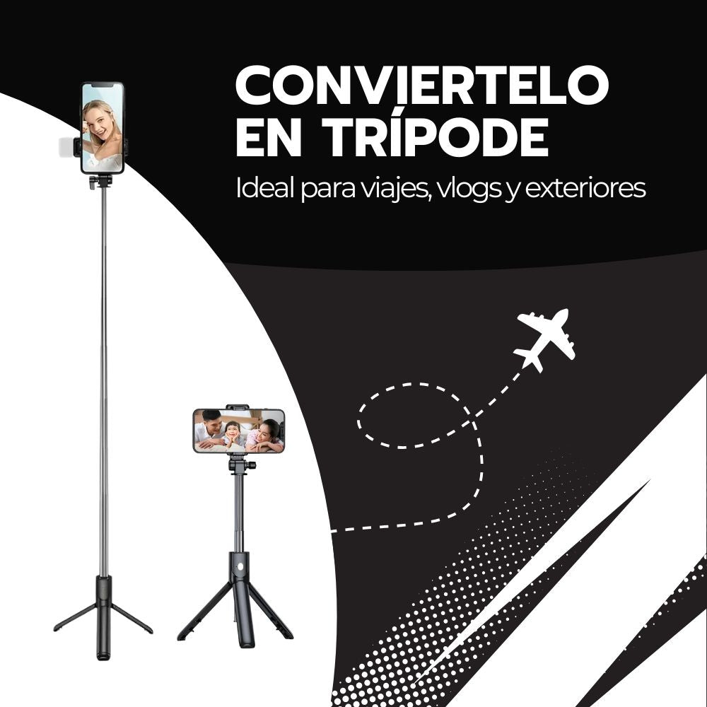 Trípode Super Largo Palo Selfie 170cm Bluetooth Foto Remoto