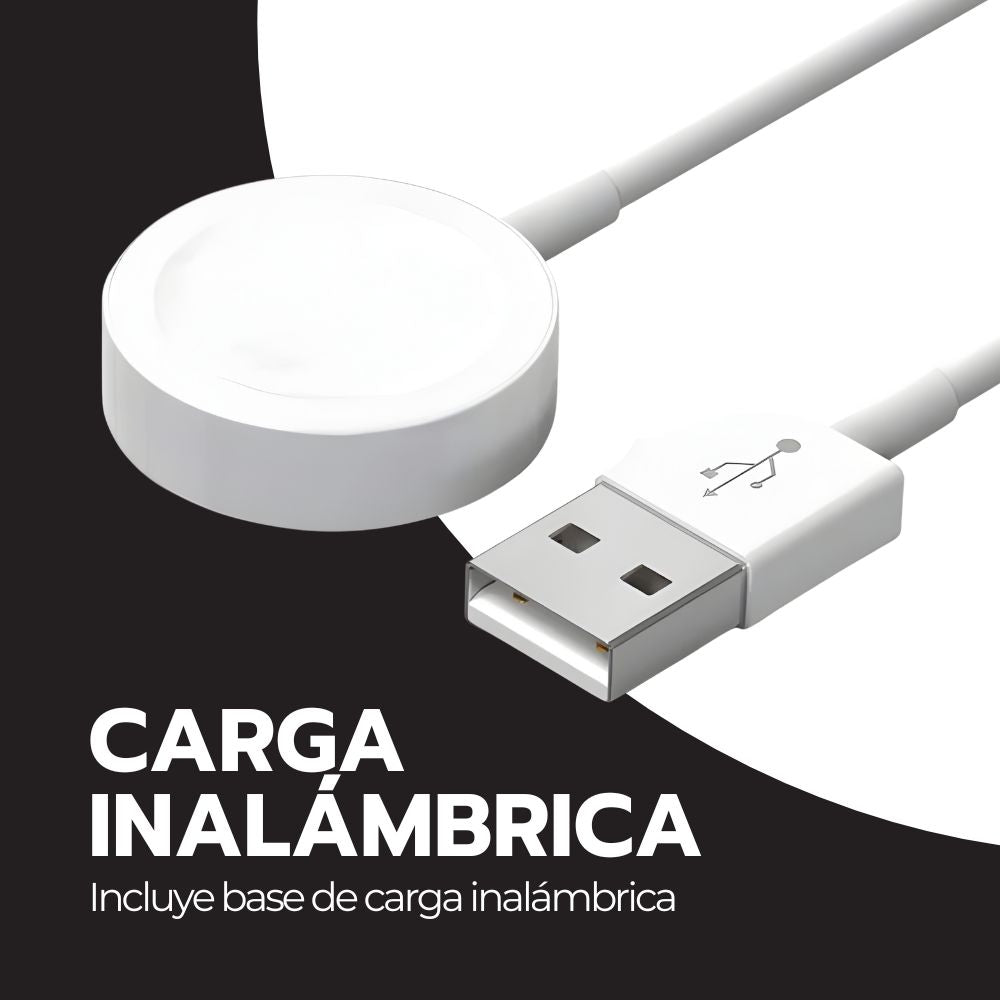 Smartwatch 2.1” IPS Deportivo Bluetooth Carga Inalámbrica