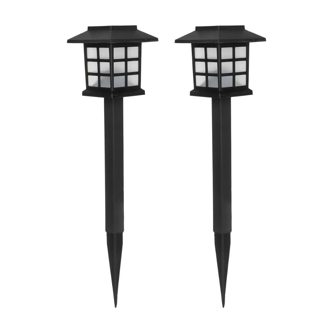 Pack X2 Lámpara Solar Led Estaca Luminosa Jardín