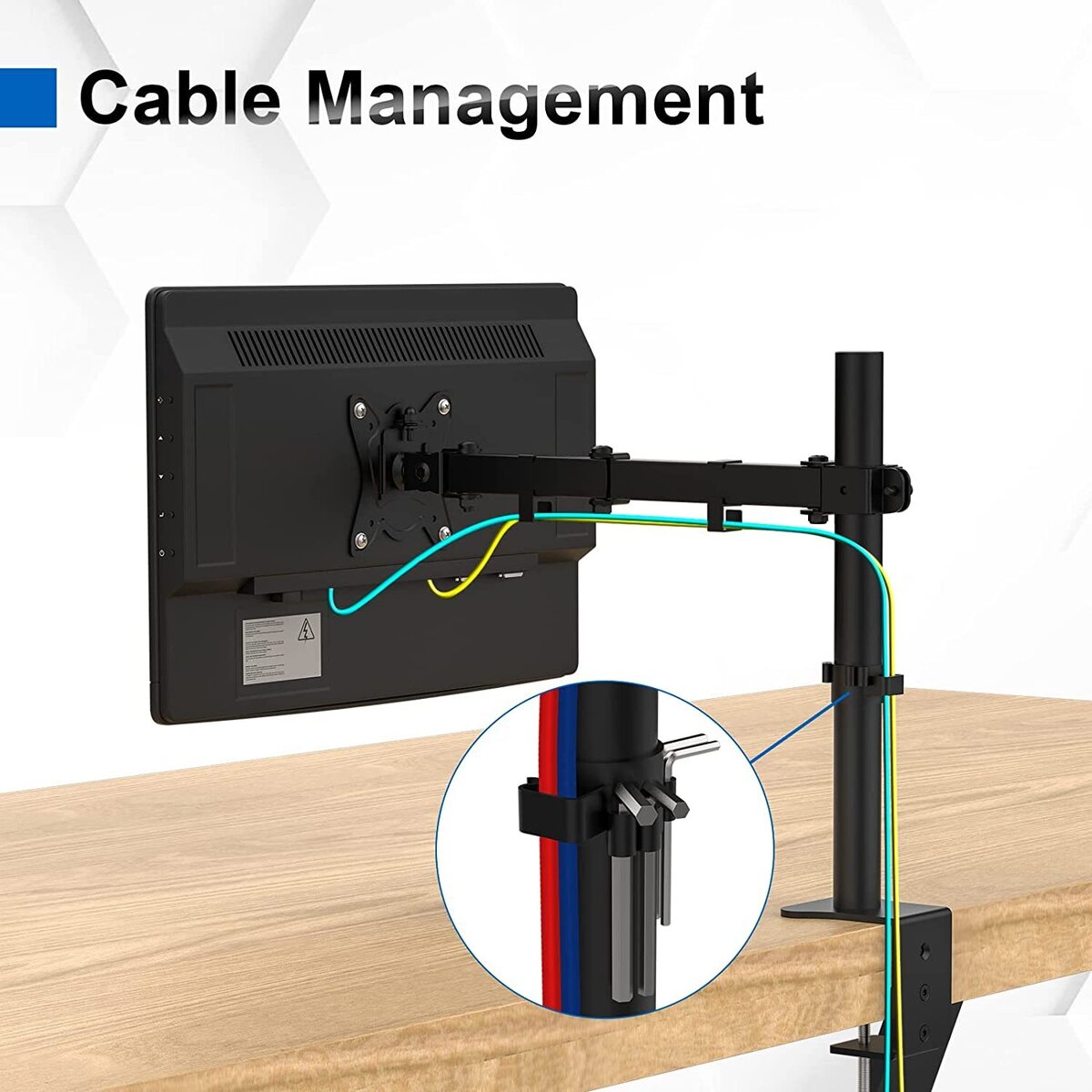 Soporte Un Brazo Monitor 13 A 27 Base Ajustable Articulado