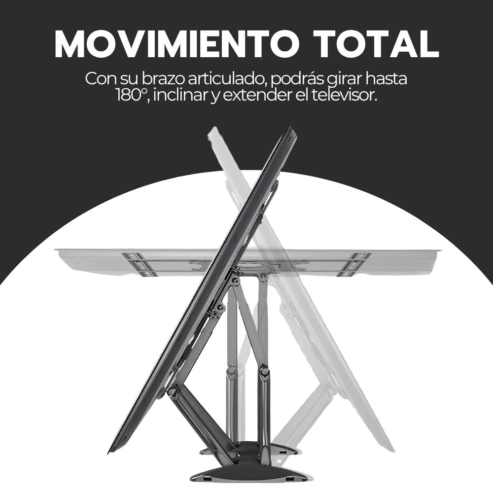 Soporte TV Full Motion 45–75" Acero Reforzado Giro 180°