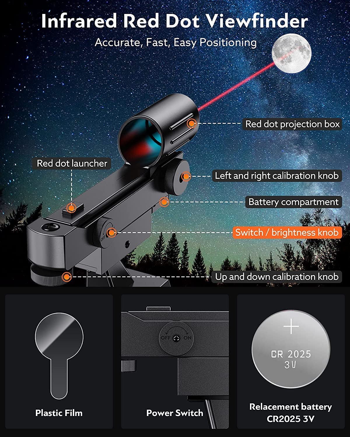 Telescopio Newtoniano 130/650 Para Astronomía y Observación