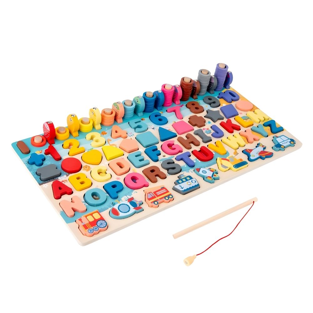 Tablero Educativo Infantil Monterossi 7 en 1 de Madera