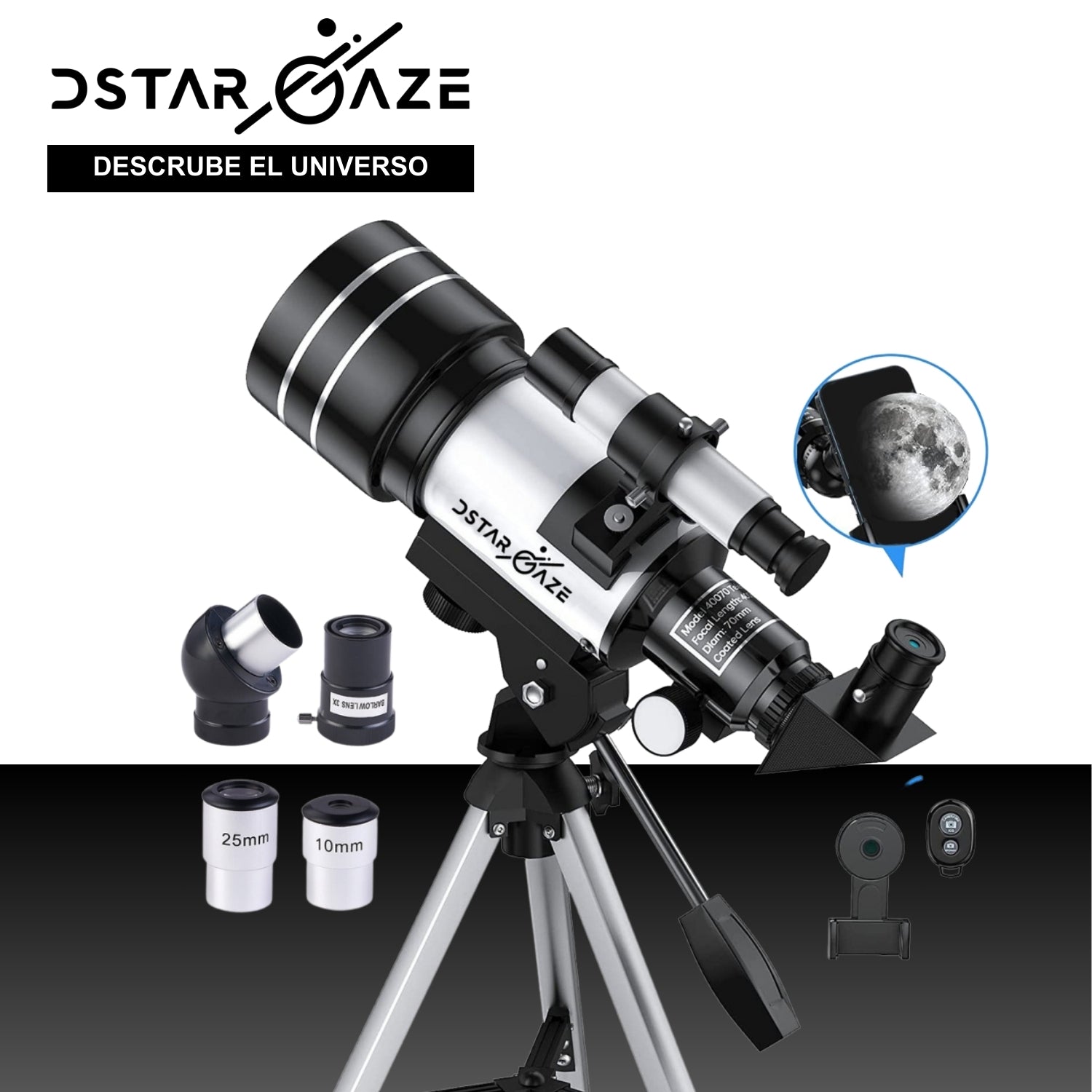 Telescopio Astronómico Profesional Monocular F40070