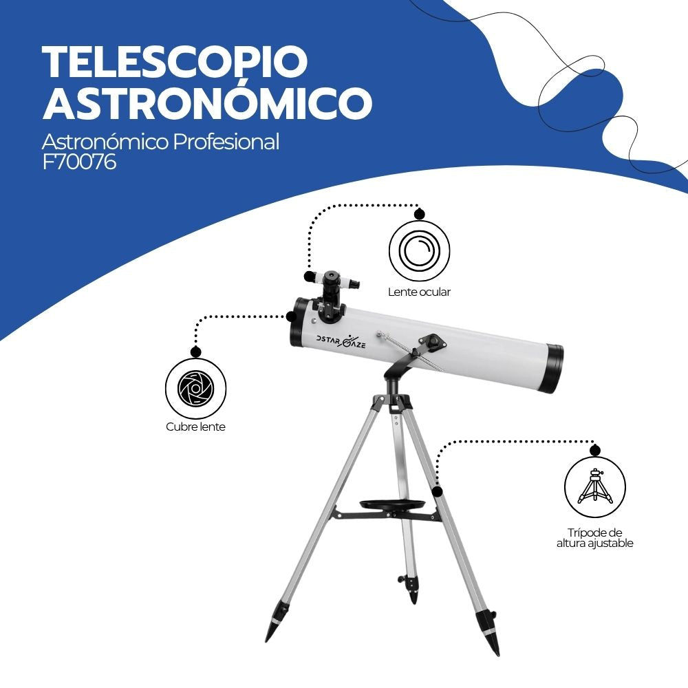 Telescopio Astronómico Profesional F70076