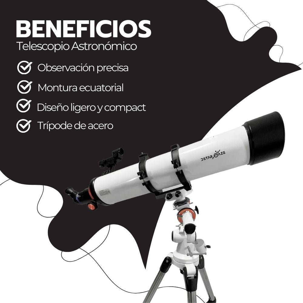 Telescopio Astronómico Refractor 120900-R Portátil