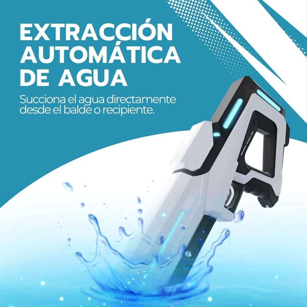 Pistola de Agua Inalámbrica Recargable con Batería y Lentes